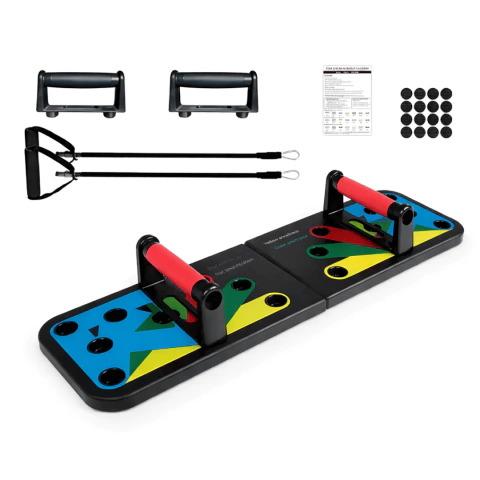 Tabla De Flexiones Push Up Board 46 En 1 Con Bandas Elásticas