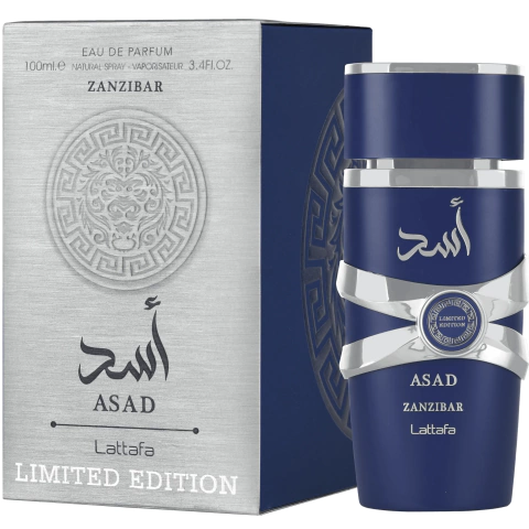Perfume Árabe Asad Zanzibar Limited Edition 100ml Lattafa, Lançamento 2025
