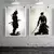 Pôster vintage japonês samurai, tela impressa, moderna, sala de estar, desenho na internet