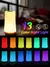 Led night light 13 mudança de cor rgb candeeiro de mesa controle remoto recarre - loja online