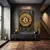Imagem do Bitcoin abstrato impressão digital pintura em tela bitcoin arte da parede carta