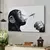 Pintura abstrata em tela de arte animal-macaco orangotango fumar charuto, impres - comprar online