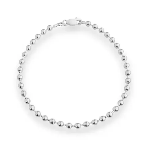 Pulseira de bolinha c/ fecho Mosquetão 20cm - comprar online