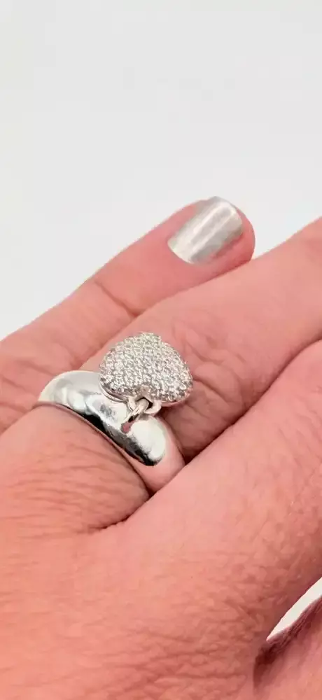 Anel com Coração Pendurando N 15 - comprar online