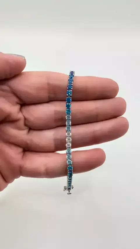 Pulseira Riviera degrade Azul 18,5 - comprar online