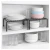 Kit 4 Organizadores Aramados de Prateleira Suspensa 32cm Branco Preto Prata - loja online