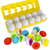 Combinando ovos brinquedos para crianças 1 2 3y montessori brinquedos ovos de páscoa bebê cor forma classificador jogos educativos aprendizagem - comprar online