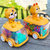 Carro de animais do bebê brinquedos da criança imprensa e ir carros puxar para trás carro iluminar brinquedos carros de corda para crianças 1 2 anos - PETITÊ