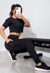Calça Com Bolso em Tela Legging Fitness Preta | LX83