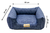 Cama Quadrada para Cachorro ou Gato Luppet Luxo Azul Petróleo Tamanho:M