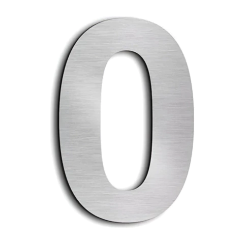 Número Domiciliario 15 Cm Frente Casa Edific Acero Inox 1mm