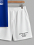 Manfinity RelaxMax Conjunto Casual Masculino 2 Peças, Estampa de Linha de Onda do Mar Ukiyo-E, Parte Superior Azul Marinho Padrão e Shorts Brancos - (cópia) - comprar online