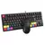 Kit De Teclado E Mouse Gamer Mecânico Abnt2 Led Rgb Usb Switch Azul Mousepad Pc