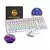 Kit De Teclado E Mouse Gamer Mecânico Abnt2 Led Rgb Usb Switch Azul Mousepad Pc