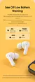QCY-T13 Fone De Ouvido Bluetooth Sem Fio com 4 Microfones, ENC, HD Chamada Heads