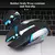 Rato de jogo recarregável 2.4gwireless bluetooth mouse mudo mouse ergonômico p