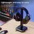 Alumínio liga desktop fone de ouvido cabide suporte vertical gaming headset sup - Drop Rapido