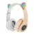 Cute Cat Ears Fone de ouvido sem fio com controle do microfone, Bluetooth Headse - comprar online