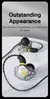 Fone de ouvido com fio EARDECO-Bass com microfone, Fones de ouvido esportivos, F na internet