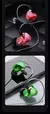 Fone de ouvido com fio EARDECO-Bass com microfone, Fones de ouvido esportivos, F