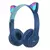 Headset Bluetooth sem fio com luz Flash, música EarBuds, controle de voz, micro na internet