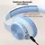 P202 fone de ouvido Bluetooth sem fio para computador, Touch Control, headset po - comprar online
