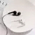 Headset com fio preto e branco com comprimento do cabo, jogo de computador e Liv - loja online
