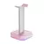 Alumínio liga desktop fone de ouvido cabide suporte vertical gaming headset sup