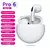 Novo pro6 sem fio fone de ouvido bluetooth estéreo binaural tws inear macaron j - comprar online
