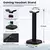 Imagem do Alumínio liga desktop fone de ouvido cabide suporte vertical gaming headset sup