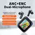 Fones de ouvido sem fio e18pro bluetooth 5.4 anc no ouvido gaming headset reduç