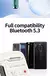 Monster xkt16 fones de ouvido sem fio bluetooth 5.3 headset para jogos alta fide