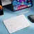 Teclado sem fio bluetooth para android ios windows fino portátil universal blue - loja online