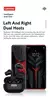 Lenovo-LP1S Redução de Ruído Earbuds com Microfone, Fones De Ouvido Sem Fio,