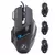Mouse x7 botão retroiluminado mouse ergonômico 5500 dpi mouse ajustável, adeq na internet