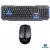Kit Teclado Mouse Multimídia Sem Fio USB Preto