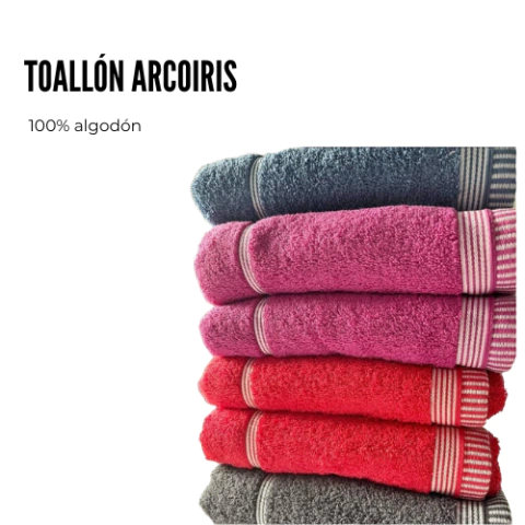 Toallón ARCOÍRIS 100% Algodón