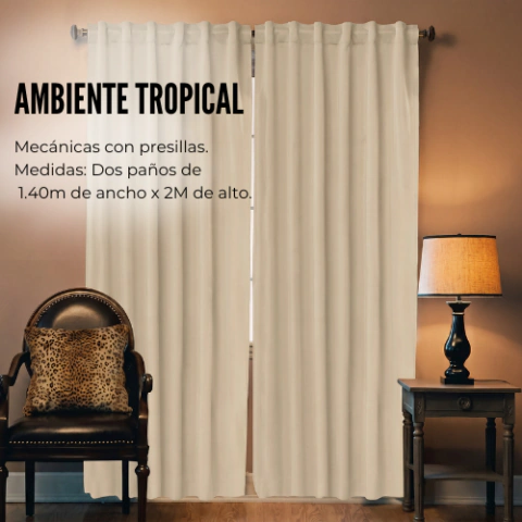Cortinas de Ambiente Tropical Mecánico - Dulce Hogar