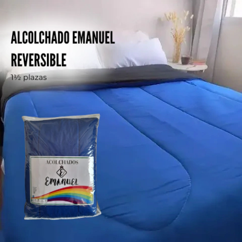 Acolchado Térmico Reversible EMANUEL 1½ Plazas - comprar online