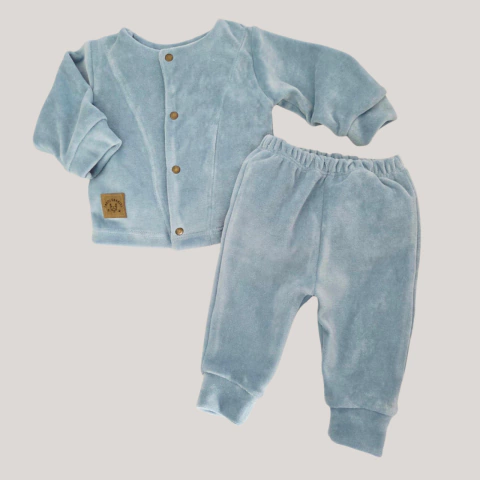 Conjunto plush celeste