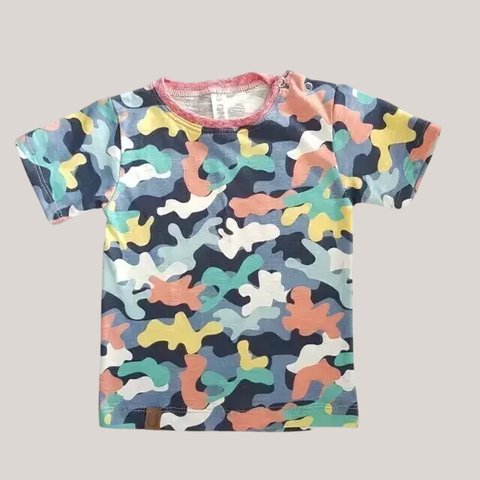 Remera algodón camuflado multicolor MC - comprar online