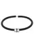 Pulsera Elle Caucho con Alma de Acero y Detalle en Plata - comprar en línea