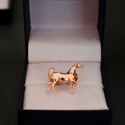 Broche Cavalo Árabe III em Prata 950