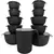 Kit Bowl Potes Plásticos Redondo 10 peças + 1 Jarra na internet