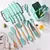 Kit Completo Jogo de Cozinha Luxo 19 Peças Com Tábua em Silicone Espátula Faca Tesoura Utensílios - comprar online