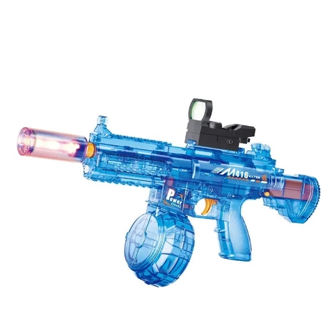 Pistola rifle de agua luces recargable