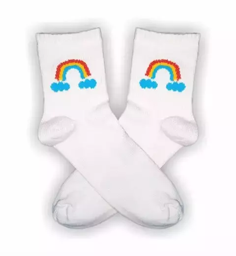 Tenis de Diseño Arcoiris Base Blanca - comprar online
