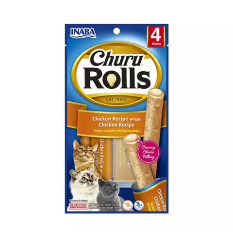 Inaba Churu Rolls Chicken Recipe X 4 Und