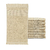 Kit com 12 Toalha Social Franjinha 23cm x 39cm Bege Capuccino