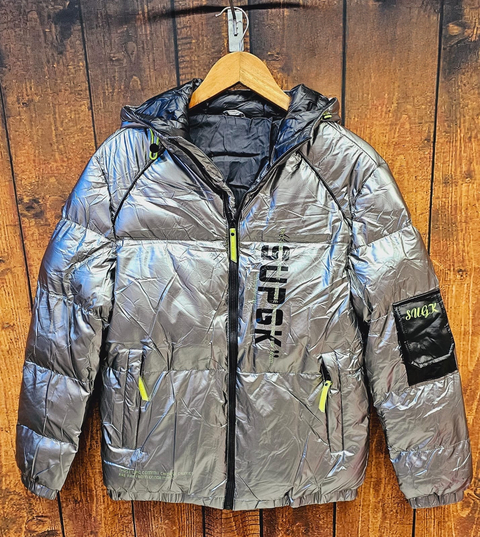 Campera Puffer Metalizada
